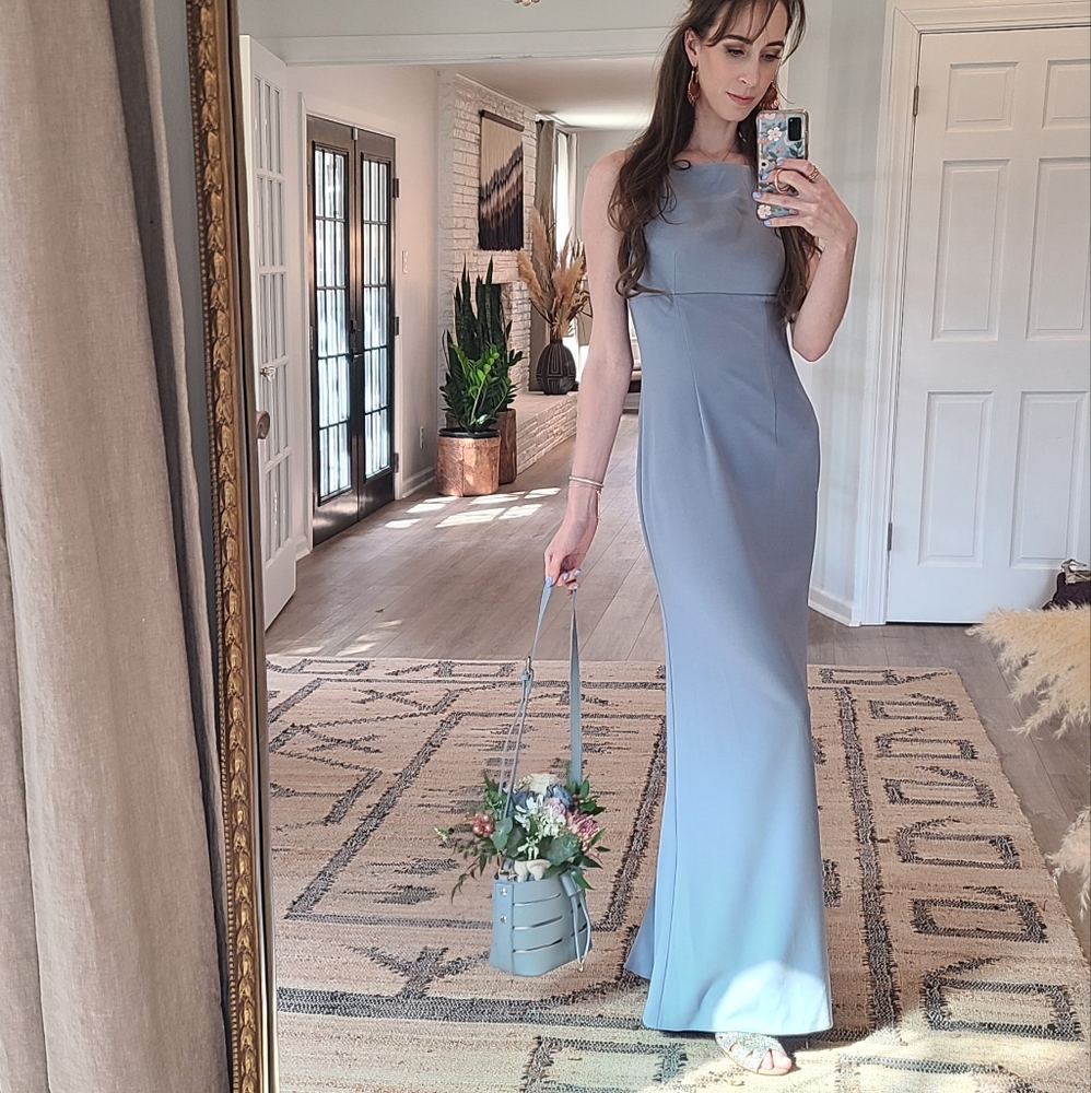 Dusty Blue Bridesmaid Dress | Azazie Kamille Dress in Dusty Blue